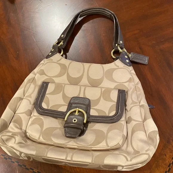 Coach purse, signature hobo - Picture 2 of 5